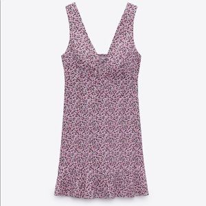 Zara Mini Floral Sleeveless Dress